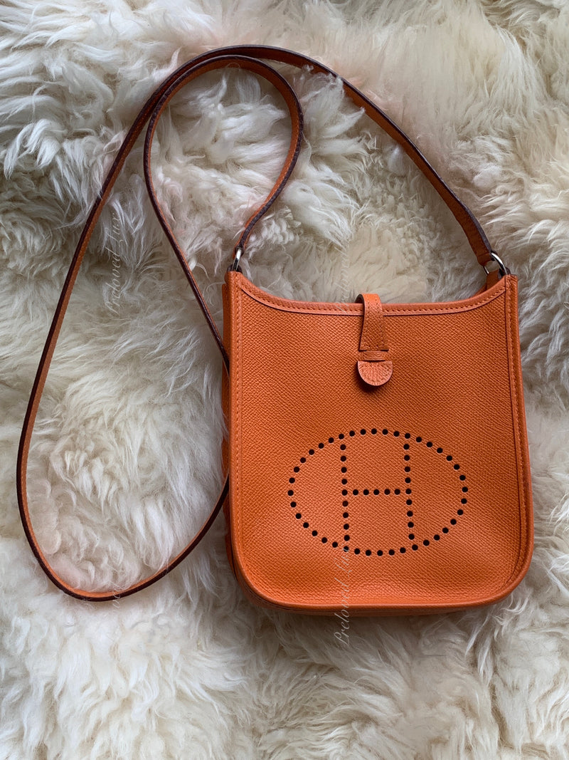 Hermès Vintage - Clemence Evelyne I TPM - Orange - Leather Handbag -  Avvenice