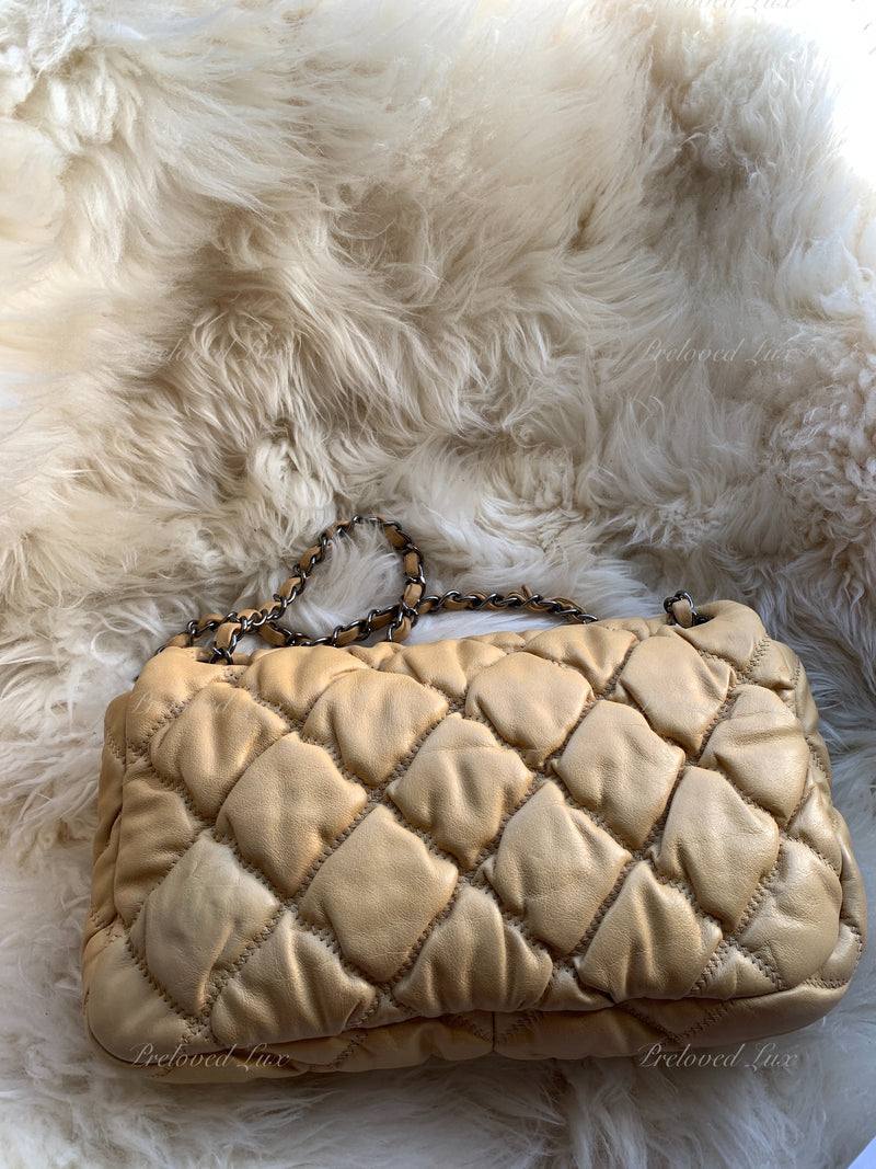 Sold-CHANEL Bubble Quilted Seasonal Flap Bag