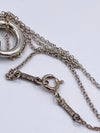 Tiffany & Co 925 Silver Elsa Peretti Eternal Circle Pendant with Necklace