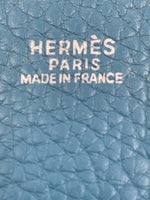 HERMES Blue Clemence Evelyne I PM Crossbody Bag