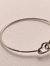 Sold-Tiffany & Co Silver 925 Open Triple Heart Bangle