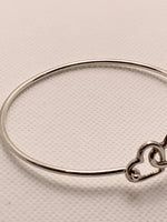 Sold-Tiffany & Co Silver 925 Open Triple Heart Bangle