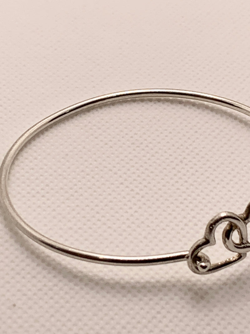 Sold-Tiffany & Co Silver 925 Open Triple Heart Bangle