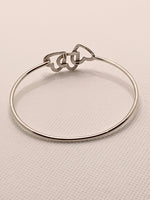 Sold-Tiffany & Co Silver 925 Open Triple Heart Bangle