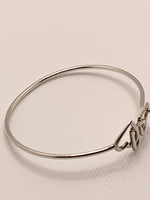 Sold-Tiffany & Co Silver 925 Open Triple Heart Bangle