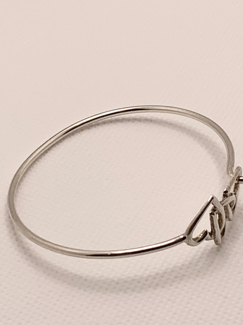 Sold-Tiffany & Co Silver 925 Open Triple Heart Bangle