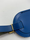 LOUIS VUITTON Blue Luggage Tag with poignet- Large Size