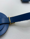 LOUIS VUITTON Blue Luggage Tag with poignet- Large Size