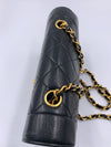 Sold-CHANEL Lambskin Small Diana Single Chain Single Flap Bag Black/gold hardware