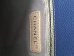 Sold-CHANEL Caviar Quilted Grand Shopping Tote Blue GST