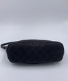 GUCCI GG Logo Black Small Handbag with Brown Monogram logo