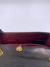 CHANEL Classic Lambskin Chain Mini Square Flap Bag black in Gold Hardware