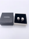 Sold-CHANEL Vintage 925 Silver Clip-on Earrings