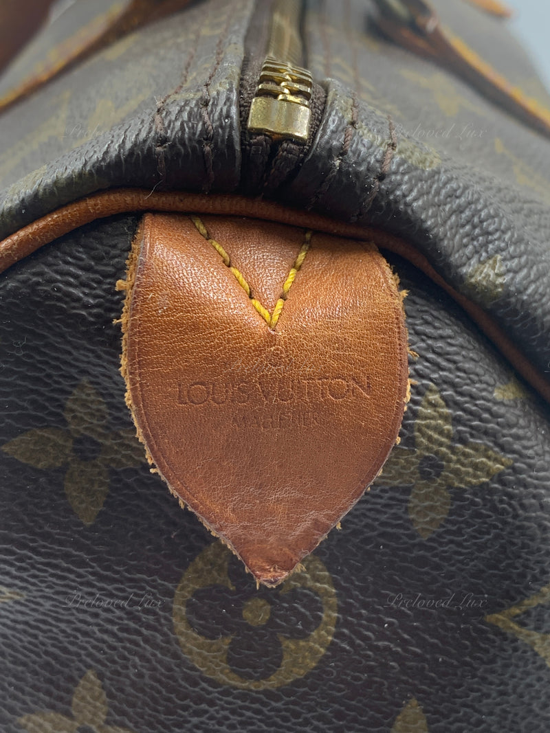 Pre-Owned Louis Vuitton Speedy Monogram 35 Brown 