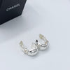 Sold-CHANEL Vintage 925 Silver Clip-on Earrings