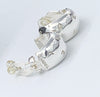 Sold-CHANEL Vintage 925 Silver Clip-on Earrings