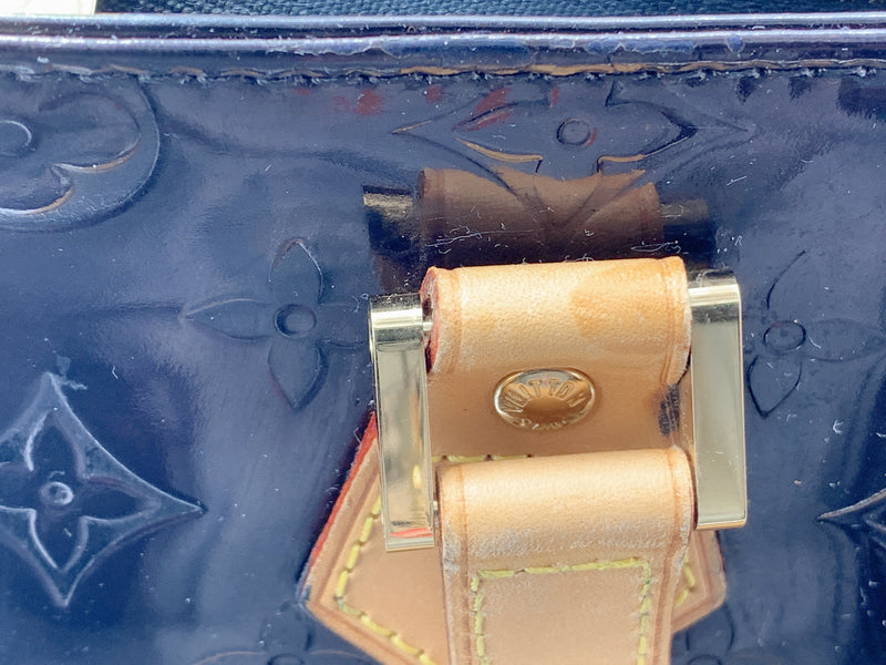 Louis Vuitton Monogram Vernis Houston Bag Blue