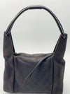 Sold-GUCCI GG Black Denim Logo Shoulder Bag