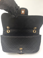 Sold-CHANEL Cruise Charm Double Chain Flap Bag Black