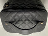 Sold-CHANEL Black Caviar Vanity Cosmetic Bag in Gold Hardware