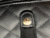 Sold-CHANEL Black Caviar Vanity Cosmetic Bag in Gold Hardware