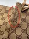 GUCCI GG Monogram Brown Shoulder Bag with Small Pouch