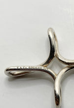 Sold-Tiffany & Co 925 Silver Elsa Peretti Infinity Cross Pendant Necklace