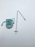 Sold-Tiffany & Co 925 Silver Elsa Peretti Infinity Cross Pendant Necklace