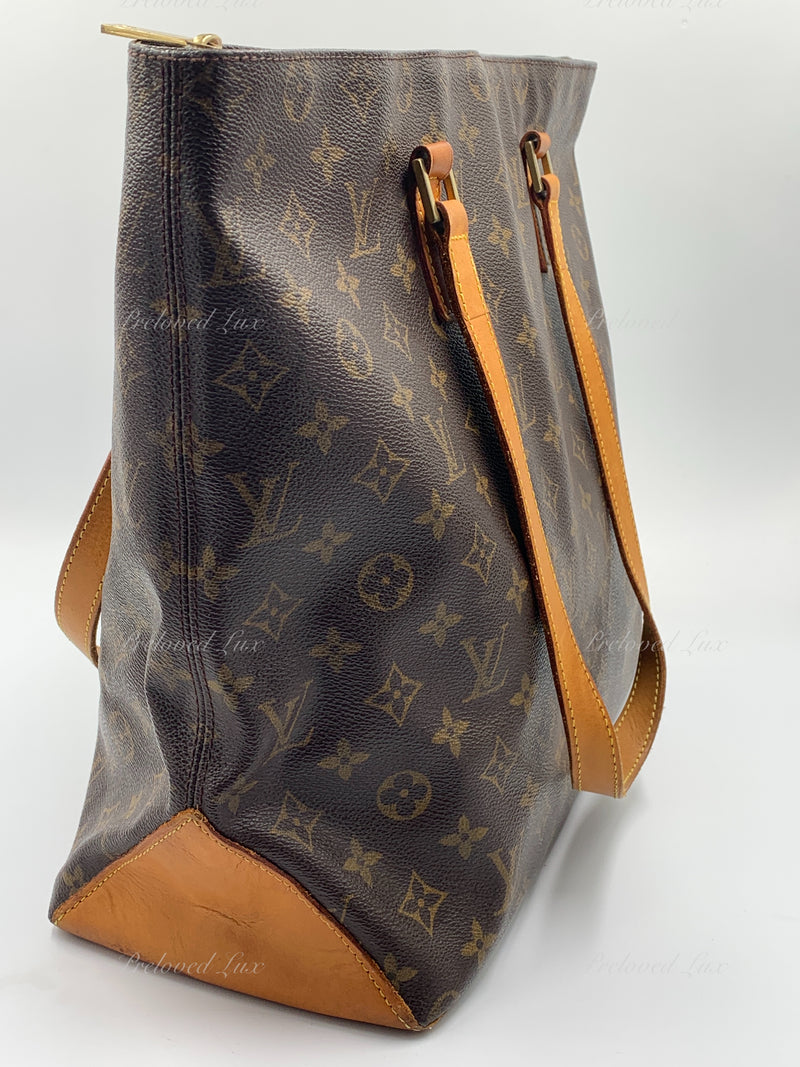 Sold-LOUIS VUITTON Monogram Cabas Mezzo Tote Bag