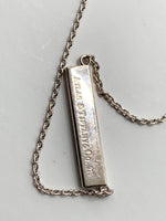 Tiffany & Co 925 Silver Atlas Collection Bar Necklace