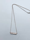 Tiffany & Co 925 Silver Atlas Collection Bar Necklace