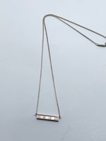 Tiffany & Co 925 Silver Atlas Collection Bar Necklace