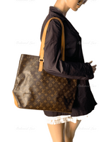 Sold-LOUIS VUITTON Monogram Cabas Mezzo Tote Bag