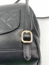 CHANEL Black Caviar Large Business Affinity Drawstring Backpack / Gold Hardware