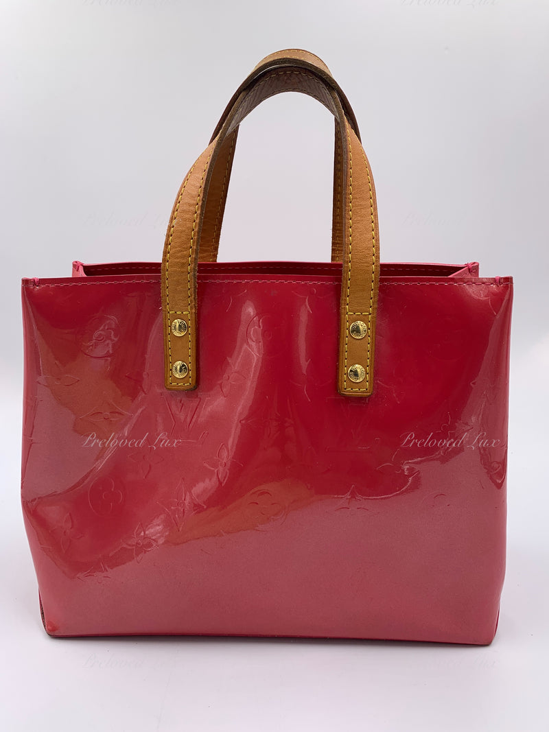 Sold-LOUIS VUITTON Monogram Vernis Reade PM Red/Pink