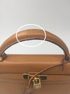 Sold-HERMES Vintage Kelly 32 Clemence Leather Gold Color GHW