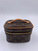 LOUIS VUITTON Monogram Nano Nice Cosmetic Vanity Top Handle Bag