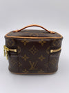 LOUIS VUITTON Monogram Nano Nice Cosmetic Vanity Top Handle Bag