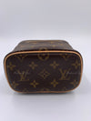 LOUIS VUITTON Monogram Nano Nice Cosmetic Vanity Top Handle Bag