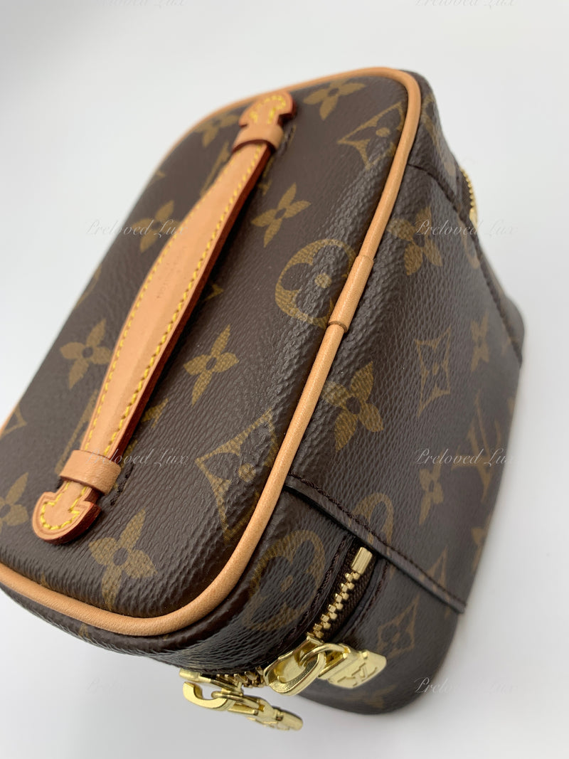 Authentic LOUIS VUITTON Monogram Nano Nice Cosmetic Vanity