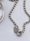 Sold-Tiffany & Co 925 Silver Return to Tiffany Heart Tag Long Necklace