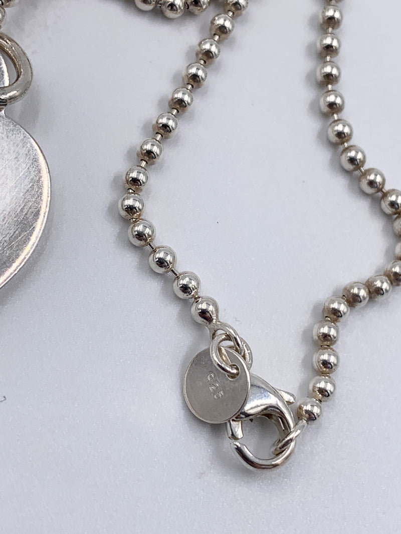 Sold-Tiffany & Co 925 Silver Return to Tiffany Heart Tag Long Necklace