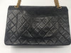 Sold - CHANEL Lambskin Double Chain Double Flap Bag black/GHW