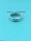 Sold-Tiffany & Co 925 Silver 1837 Medium Ring Size 7 1/4 (7.25)