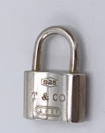 Sold-Tiffany & Co 925 Silver 1837 Lock Pendant