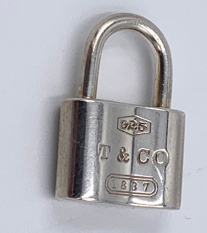 Sold-Tiffany & Co 925 Silver 1837 Lock Pendant