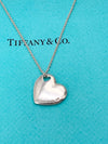 Tiffany & Co Silver 925 Solid Heart Pendant Necklace