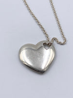 Tiffany & Co Silver 925 Solid Heart Pendant Necklace