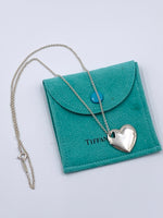 Tiffany & Co Silver 925 Solid Heart Pendant Necklace