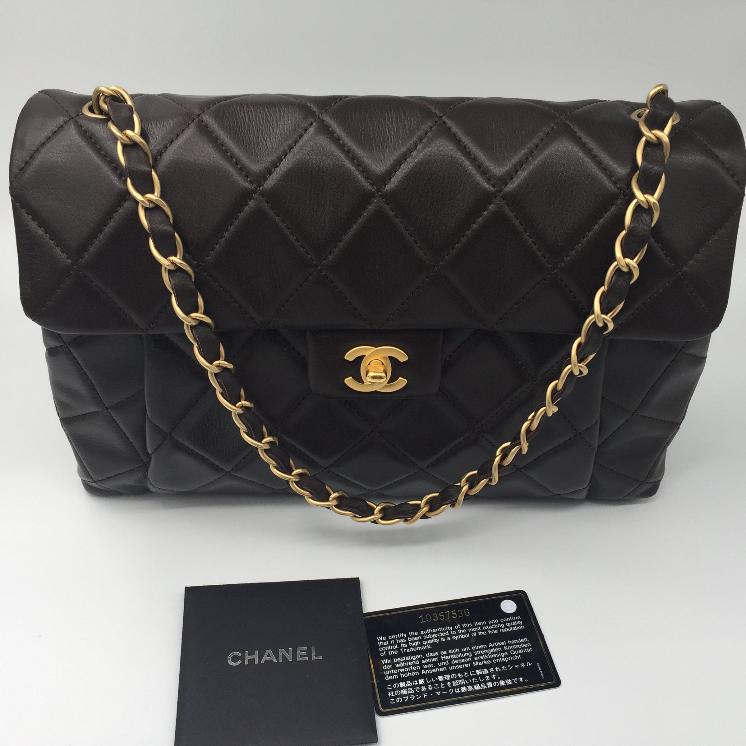 Chanel 2005 Black Giant Oversized CC Medium Flap Bag RHW